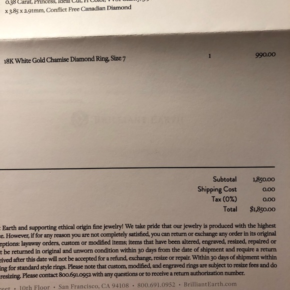 Brilliant earth diamond conflict-free ring - Picture 8 of 8